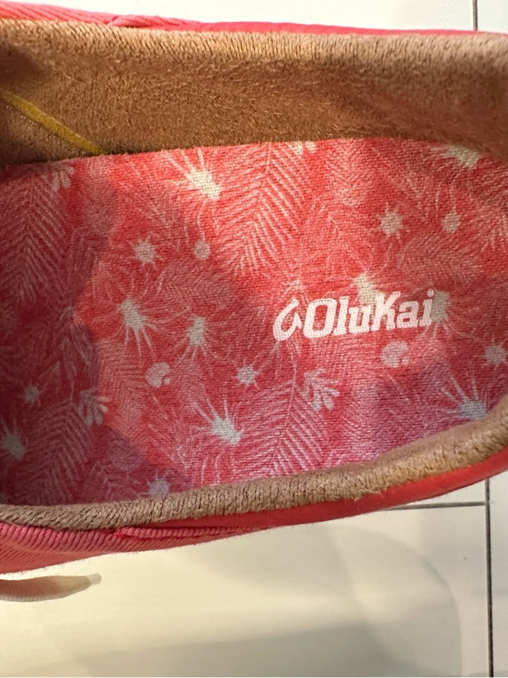 OluKai Pink Canvas Sneakers - Women's W9.5 New Without Box - Picture 10 of 12